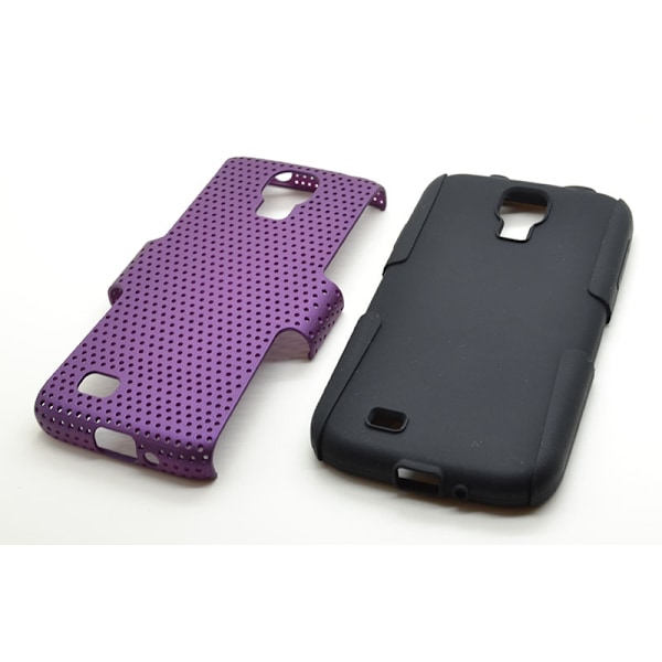Mesh Combo Skal till Samsung Galaxy S4 i9500 (Lila)