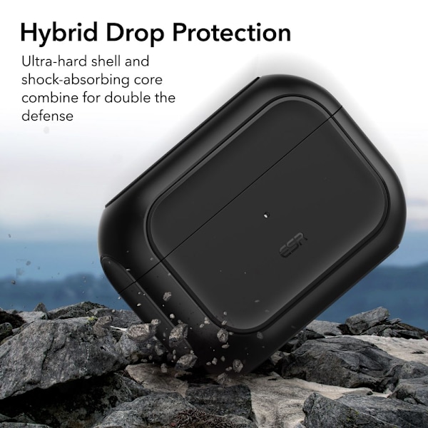ESR Magsafe Airpods Pro 1/2 Skal Orbit Halolock - Svart Svart