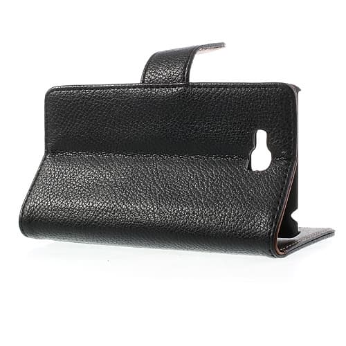 Embossed Plånboksfodral till LG Optimus L9 II (Svart) Black