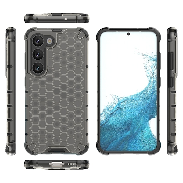 Galaxy S23 Plus Mobilskal Honeycomb Armored Hybrid - Svart Svart