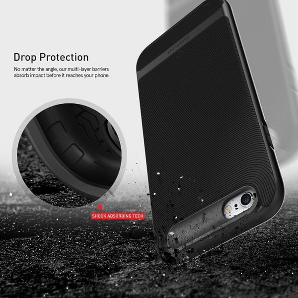Caseology Wave Length Skal till Apple iPhone 6(S) Plus  - Svart