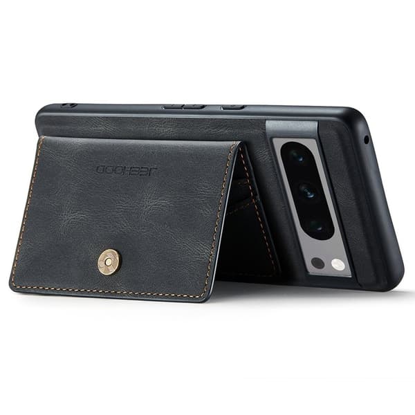 JEEHOOD Google Pixel 8 Pro Fodral KonstLäder - Svart