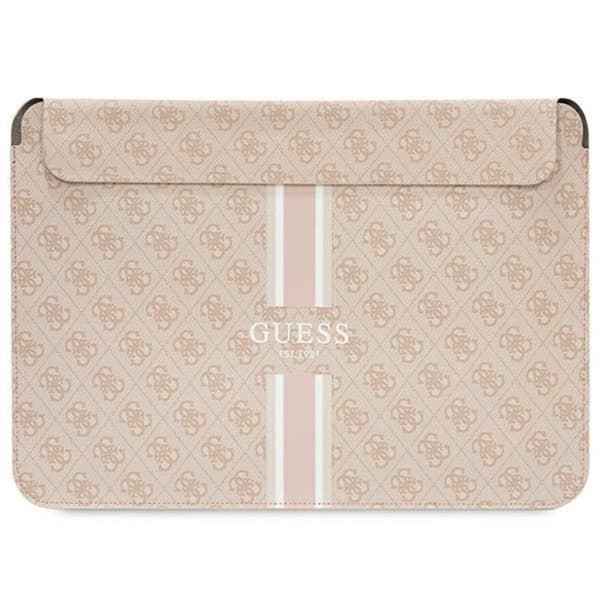 Guess Computer Sleeve 14'' 4G Printed Stripes - Pink Rosa