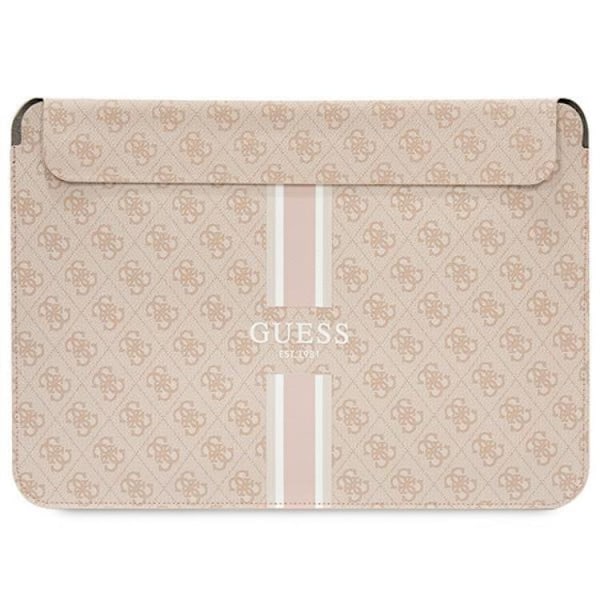 Guess Datorfodral 14'' Printed Stripes - Rosa