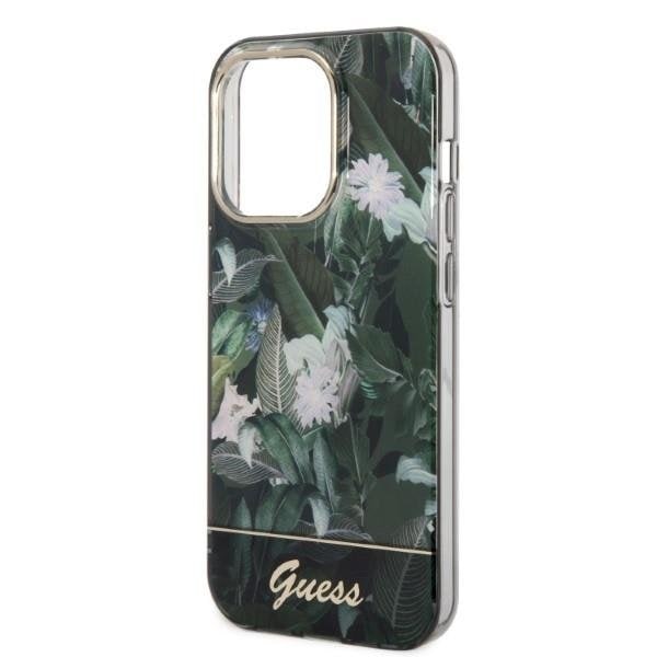 GUESS iPhone 14 Pro Skal Jungle Collection - Grön