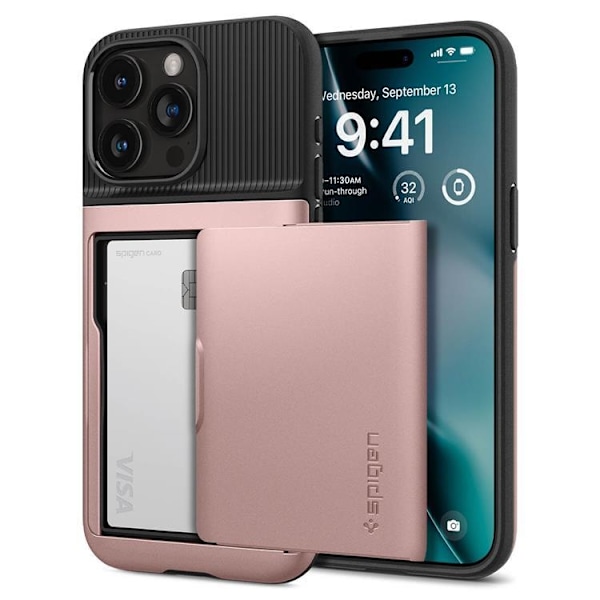 Spigen Mobilskal till iPhone 15 Pro Max Slim Armor CS - Rosa Rosa