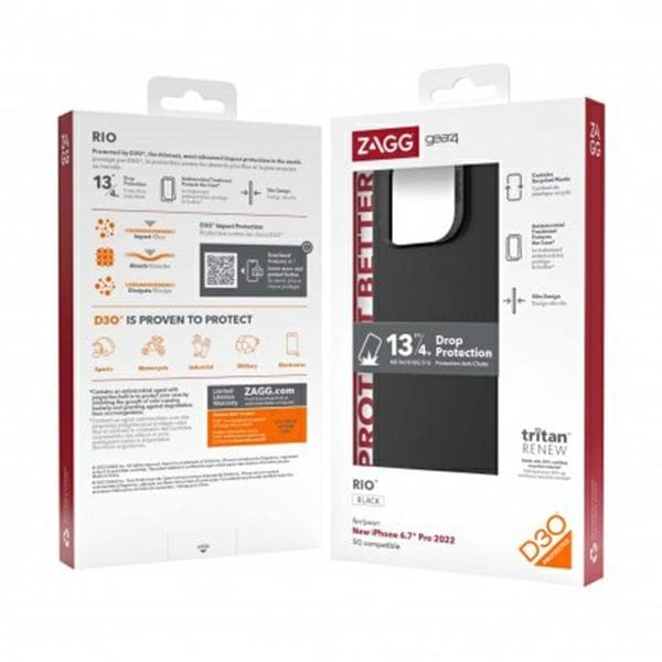 Gear4 telefontaske til iPhone 14 Pro Max MagSafe Rio Snap - Sort