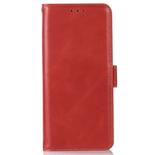 Samsung Galaxy S26 Ultra Plånboksfodral RFID Skydd Äkta Läder - Röd