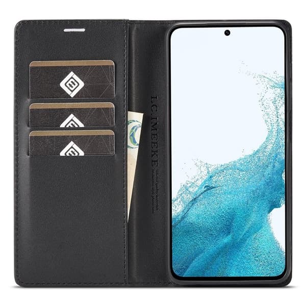 LC.IMEEKE Samsung Galaxy A54 5G Plånboksfodral Konstläder - Vit