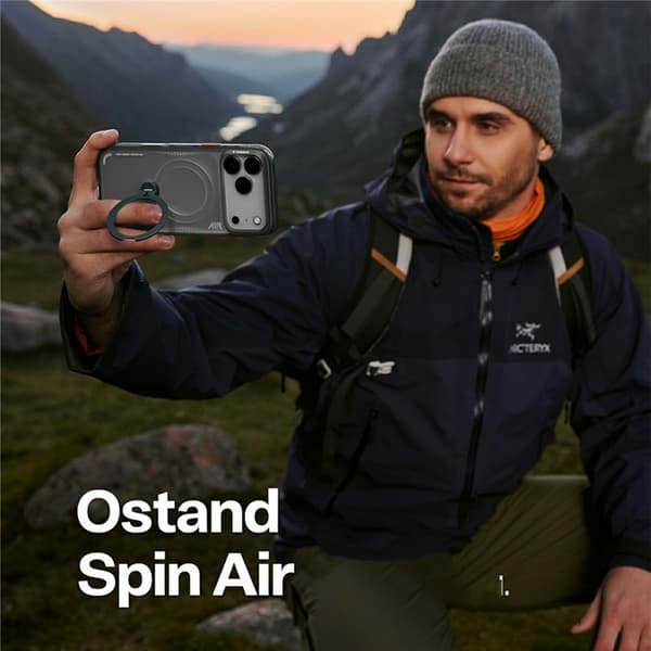 TORRAS Mobilskal till iPhone 17 Pro MagSafe Ostand Q3 Air - Blå Blå