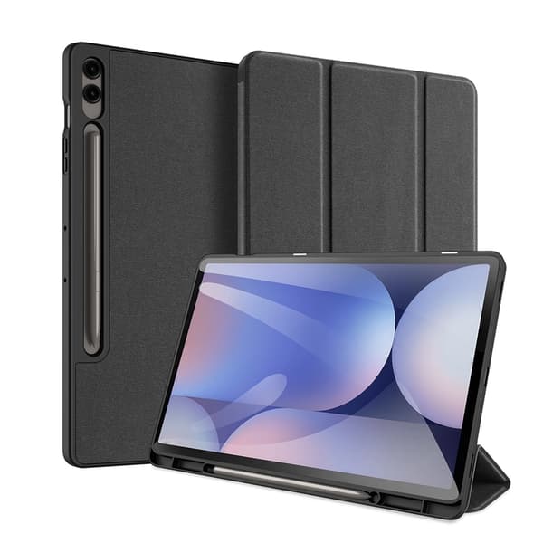 Dux Ducis Galaxy Tab S10 Plus/S9 Plus/S9 FE Plus Taske Domo Læder - Sort Black