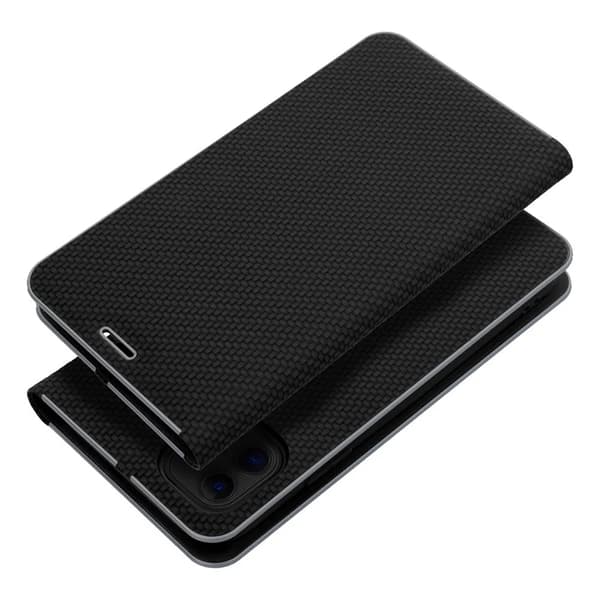 iPhone 16e Plånboksfodral Luna Carbon - Svart Svart