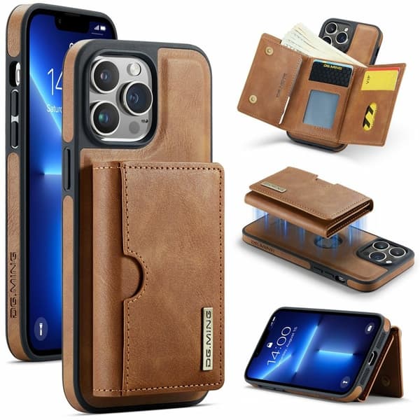 DG.MING M6 Series Mobilskal till iPhone 12 Pro Max Magnetiskt Brun