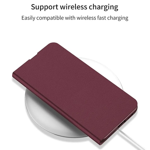 GKK Galaxy S23 Plus Mobilfodral Magnetic PU-Läder - Röd