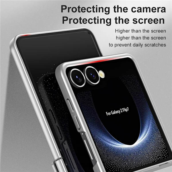 Mobilskal till Galaxy Z Flip7 Electroplating - Silver Silver
