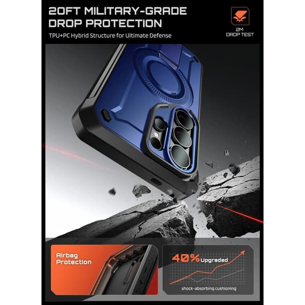 SupCase Mobilskal För Galaxy S26 Ultra Magsafe Unicorn Beetle Pro Blå