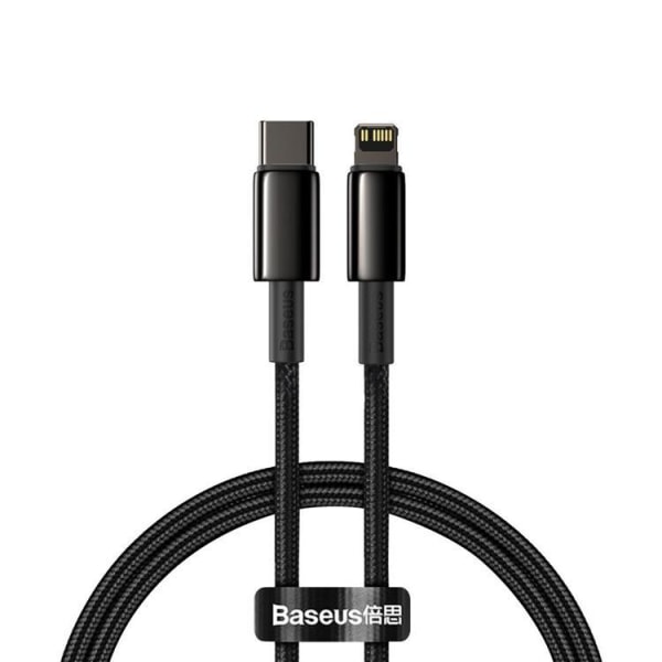 Baseus USB-C - Lightning -kaapeli 20 W 1 m kiinteä - musta