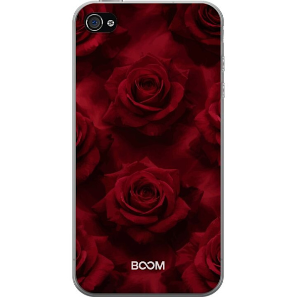 Mobilcover til Apple iPhone 4 med Crimson Rose