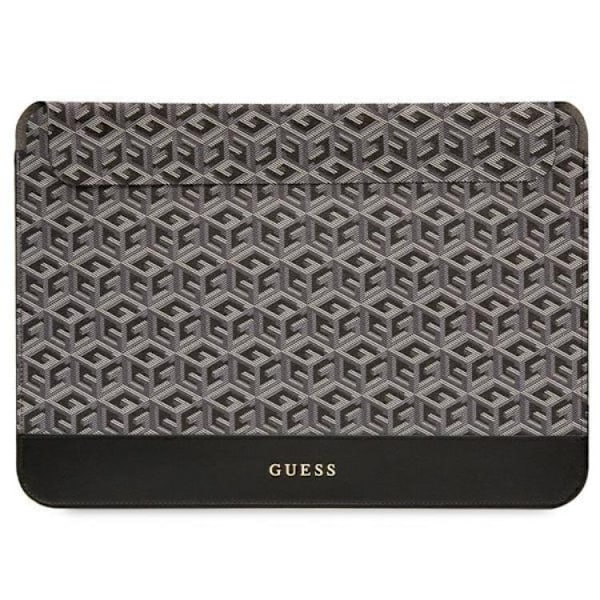 Guess Datafodral 14" Sleeve GCube Stripes - Svart Svart
