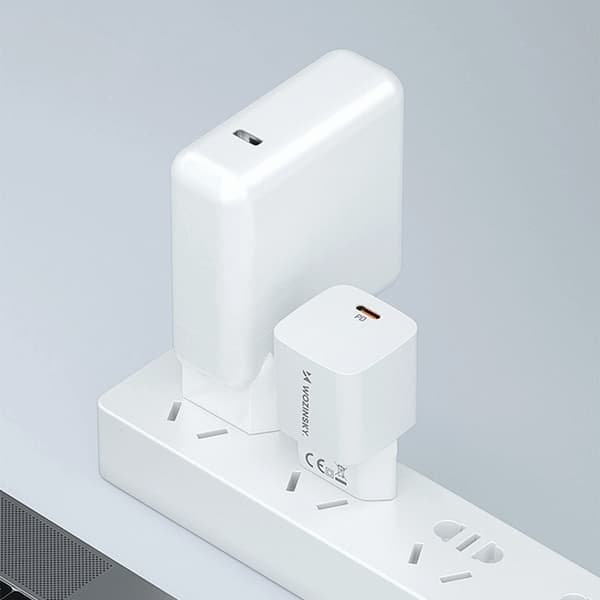 Wozinsky Väggladdare USB-C PD 20W - Vit Vit