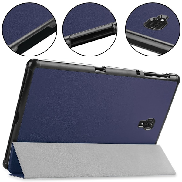 Tri-fold Fodral för Samsung Galaxy Tab A 10.5 - Mörkblå Blå
