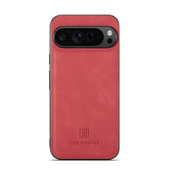 DG.MING Mobilskal till Google Pixel 10 Pro XL PU Läder Röd