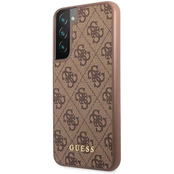 Guess Galaxy S23 Skal Metall Gold Logo - Brun Brun