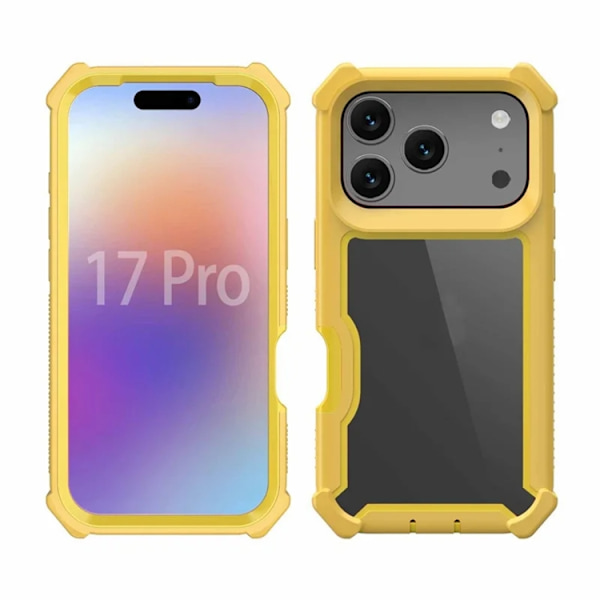 Mobilskal till iPhone 17 Pro TPU + PC Shockproof - Guld Guld