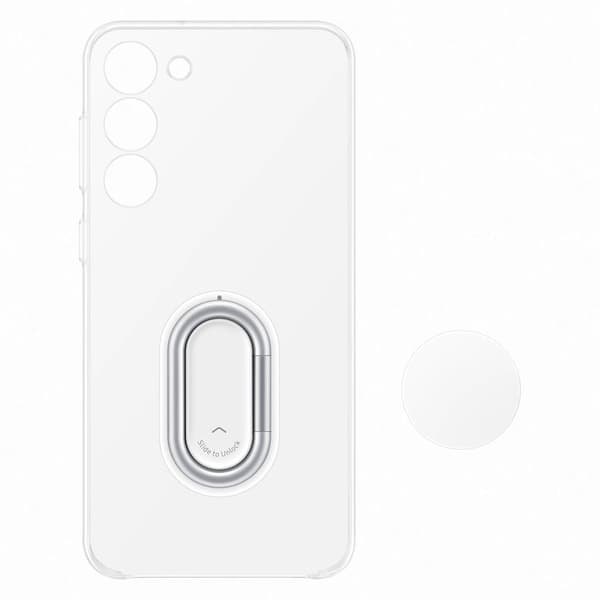 Samsung Galaxy S23 Plus Skal Ringhållare Gadget - Transparent