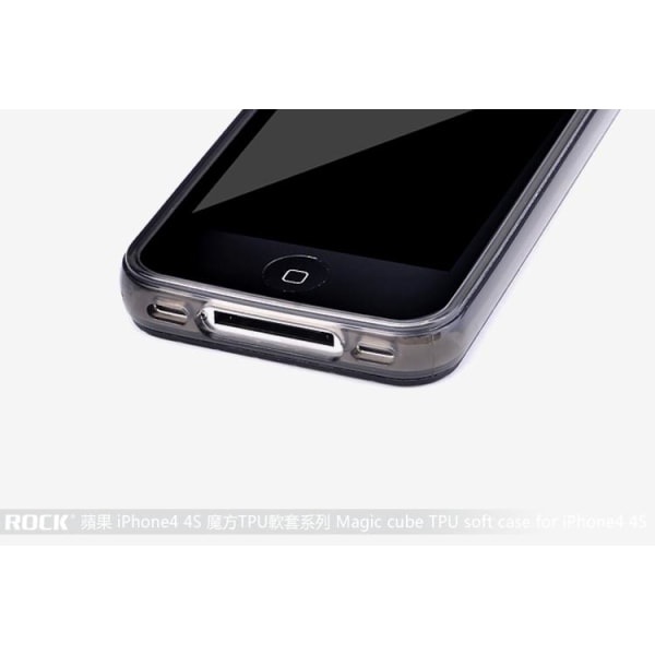 Rock Flexicase -suojaus Apple iPhone 4:lle ja 4S:lle (musta)