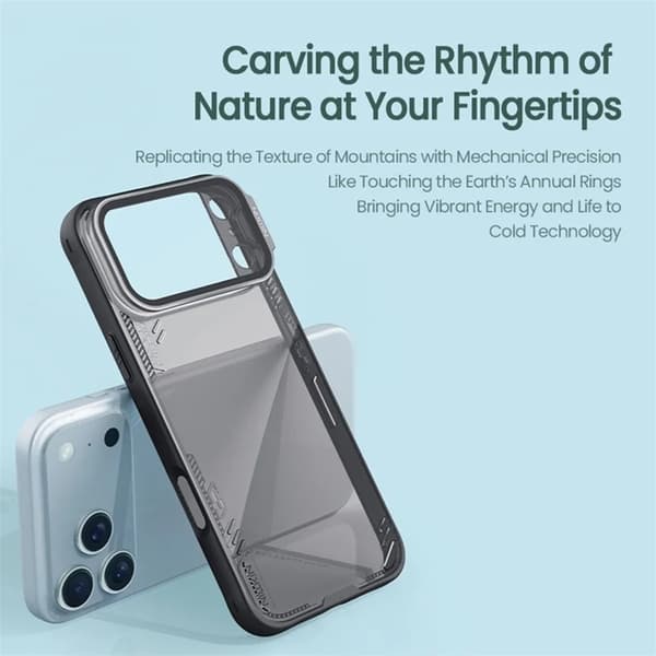 NILLKIN Mobilskal till iPhone 17 Pro Max Iceblade Prop Kickstand Svart
