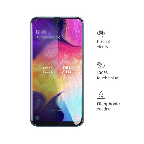 Blue Star Samsung Galaxy A50 Härdat Glas Skärmskydd