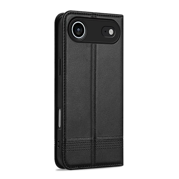 AZNS iPhone Air Plånboksfodral Konstläder - Svart
