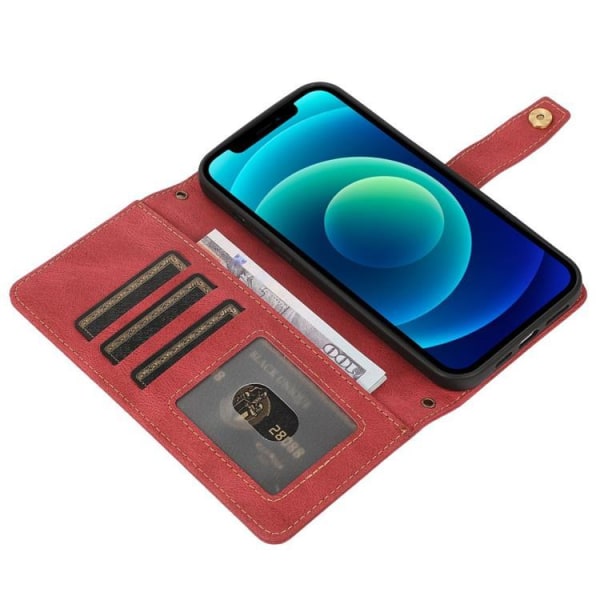 iPhone 14 Pro Max Plånboksfodral Flip - Röd