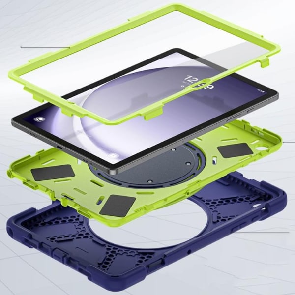 Tech-Protect Galaxy Tab A9 Plus Fodral X-Armor - Navy/Lime