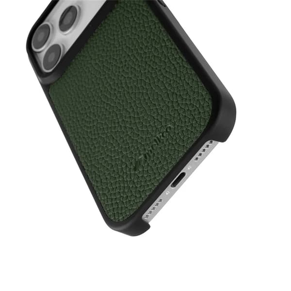 MELKCO Mobilskal till iPhone 17 Pro Max Magsafe Äkta läder - Grön Grön