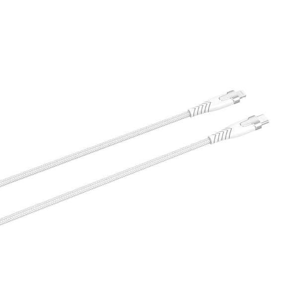 GEAR Kevlarkabel Pro Usb-C Till Lightning Metallhölje Vit 1,5 M