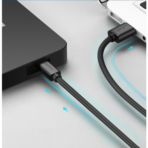 Ugreen USB til Mini USB Kabel 1 m - Sort