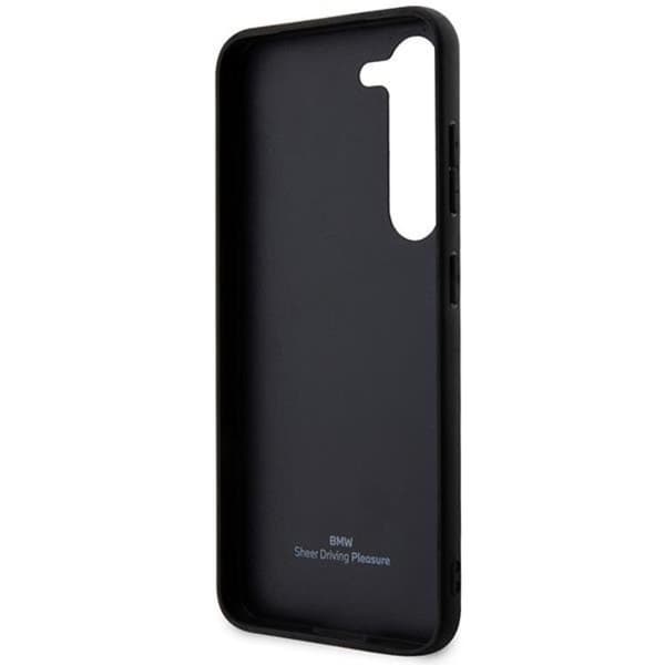 BMW Galaxy S23 Kuori Nahkaa Textured & Stripe - Musta Black