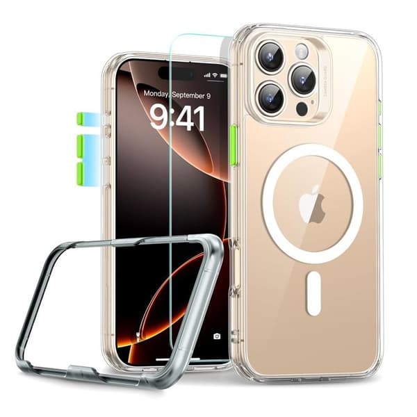 ESR Telefontaske til iPhone 16 Pro Max Magsafe Classic Pro Sæt Halolock - Klar Transparent