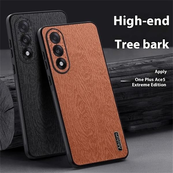 Mobilskal till OnePlus Nord 5 Wood Texture - Grå Grå