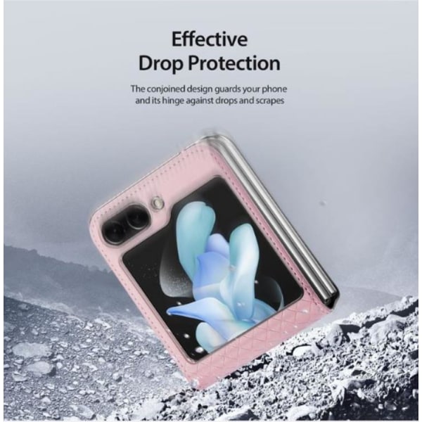 Dux Ducis Galaxy Z Flip 5 matkapuhelinsuoja Bril - vaaleanpunainen