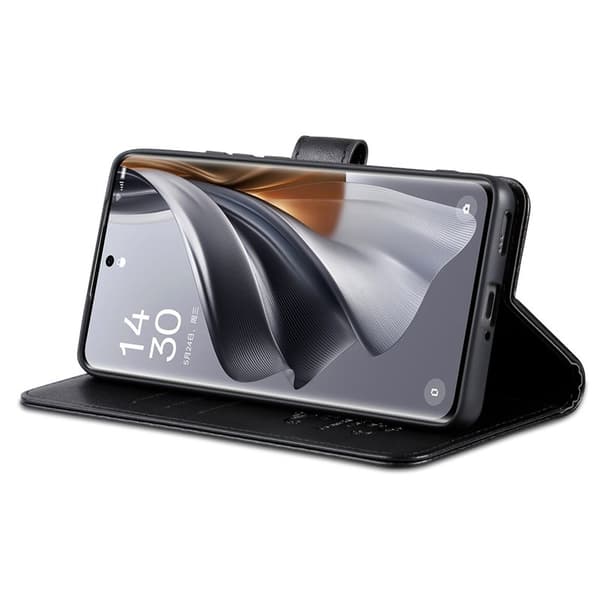 AZNS Xiaomi 14 Ultra Plånboksfodral Ställ Stötsäker Konstläder - Svart