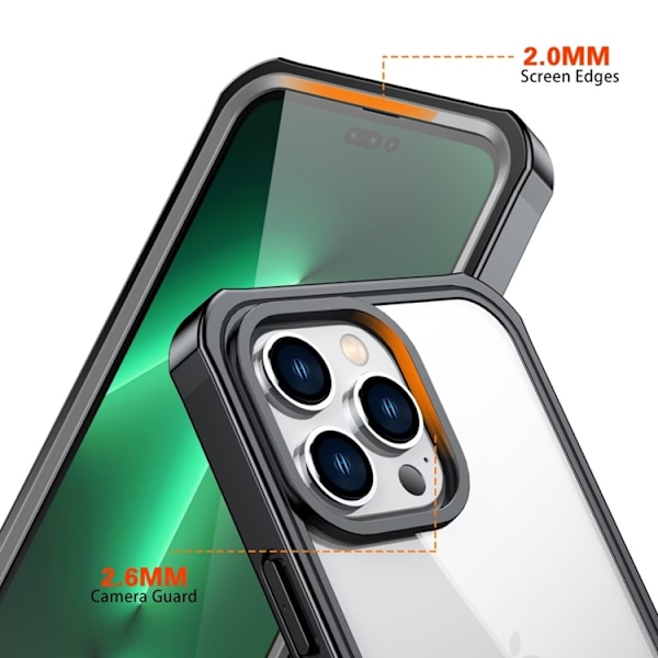 iPhone 14 Pro Max Mobilskal 360 Premium Full - Svart Svart