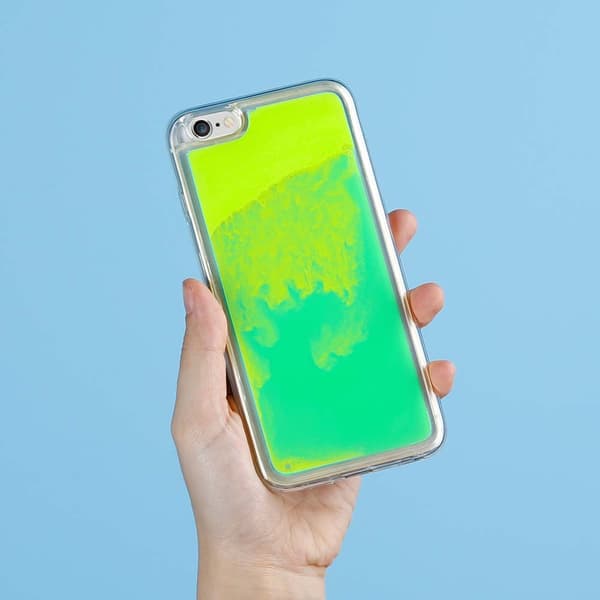 Liquid Neon Sand skal till iPhone 6/6s Plus - Grön Grön