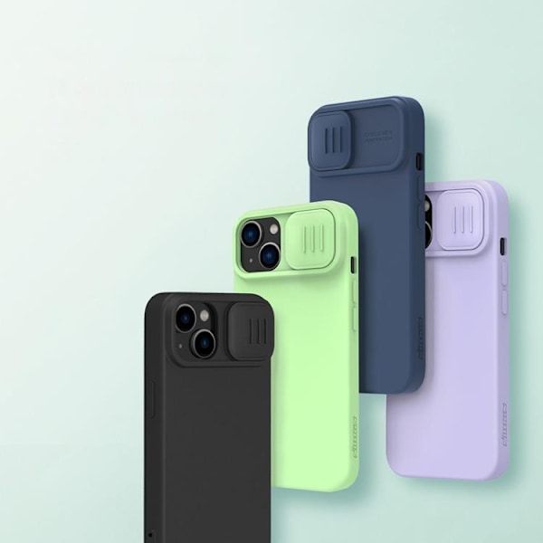 Nillkin iPhone 14 Plus Skal Magsafe CamShield Silicone - Lila