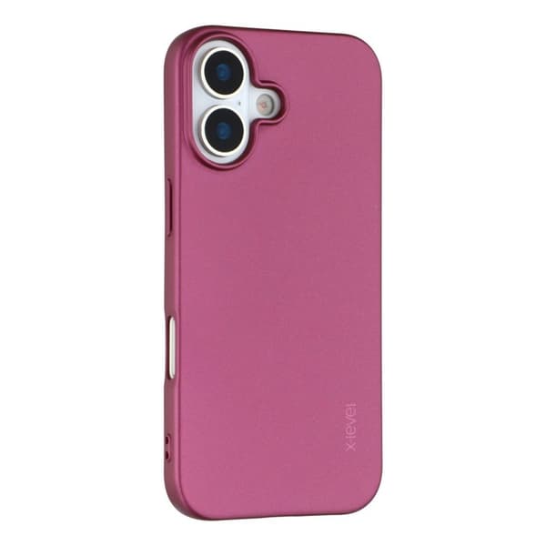 X-LEVEL Guardian Series Mobilskal till iPhone 17 Soft TPU Vinröd