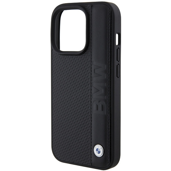 BMW Mobilskal till iPhone 15 Pro Max MagSafe Läder Textured Stripe