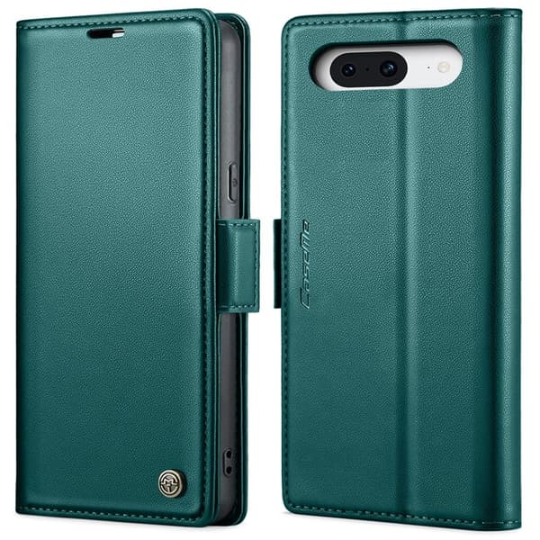 CASEME Plånboksfodral Konstläder till Google Pixel 8 - Grön