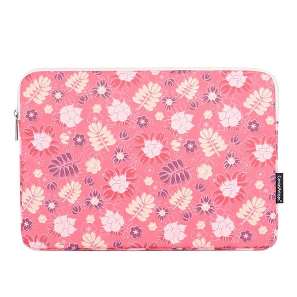 CANVASARTISAN Datorfodral 15'' Printing Leaf Flower H24-01 - Rosa Rosa
